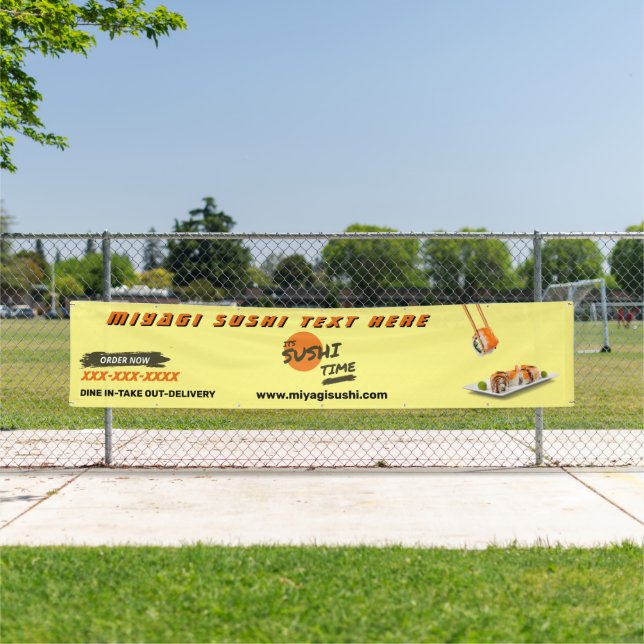 Sushi Bar Restaurant individuell zubereiten Große  Banner (Insitu)