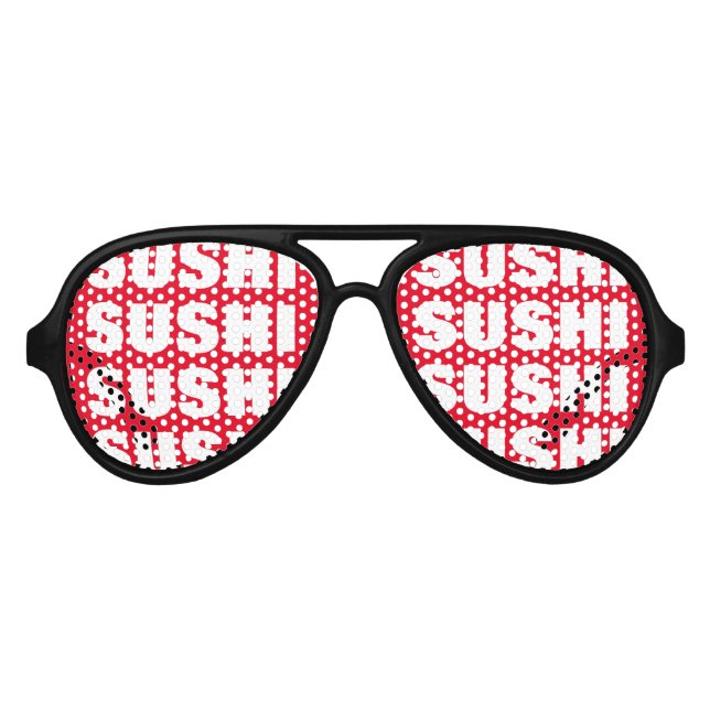 Sushi besessene Party-Schattierungen Funny-Prop-So Partybrille (Vorderseite)