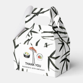 Sushi Birthday Simple Elegante Schwarz-weiß Geschenkschachtel