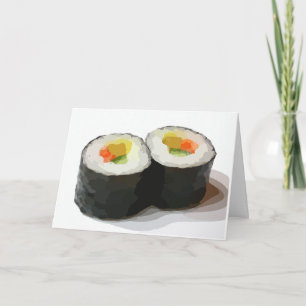 SUSHI BLANK MITTEILUNGSKARTEN