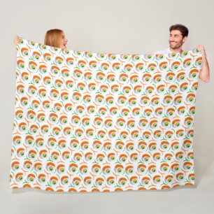 Sushi-Brötchen aus Kawaii, Sushi-Muster Fleecedecke
