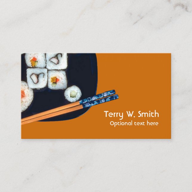 Sushi Business Card Visitenkarte (Vorderseite)