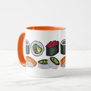 Sushi California Spicy Tuna Roll Japanisches Essen Tasse