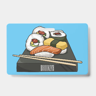 Sushi-Cartoon-Abbildung Ausweis