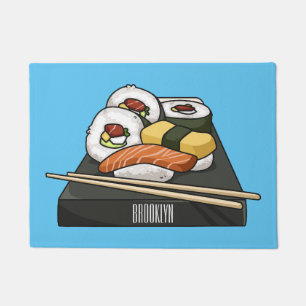 Sushi-Cartoon-Abbildung Fußmatte