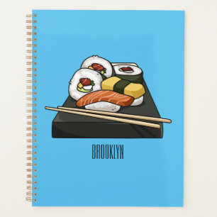 Sushi-Cartoon-Abbildung Planer
