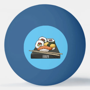 Sushi-Cartoon-Abbildung Tischtennisball