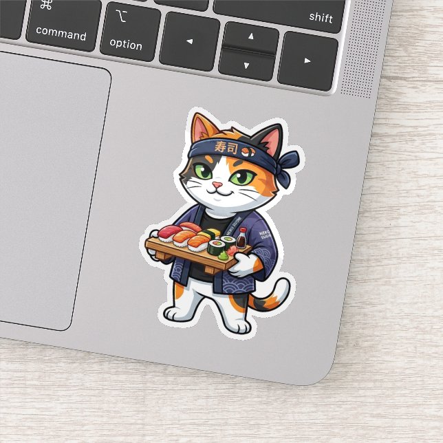 Sushi Cat Aufkleber (Detail)