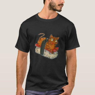 Sushi Cat Japanischer Feinschmecker Kawaii Anime L T-Shirt