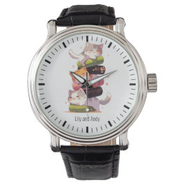 Sushi Cat Miaw | Japanischer Anime Armbanduhr