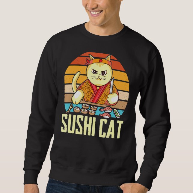 Sushi Cat Sashimi Nigiri Maki Cats Sweatshirt (Vorderseite)