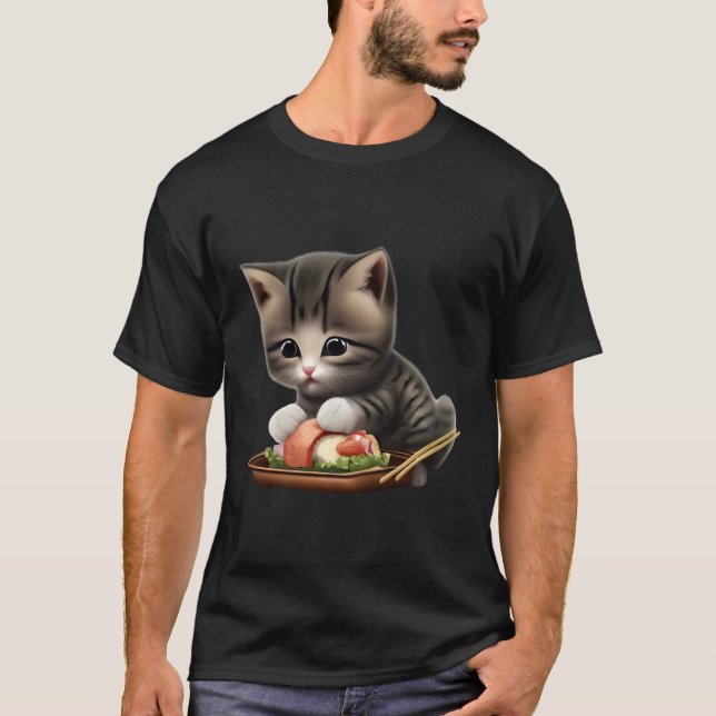 Sushi Cat T-Shirt (Vorderseite)