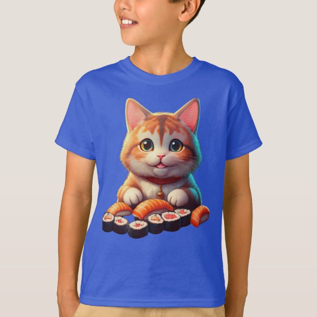 Sushi Cat T-Shirt (Vorderseite)