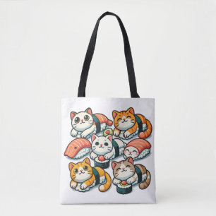 Sushi Cats Design für eine einzigartige Tote-Tasch Tasche
