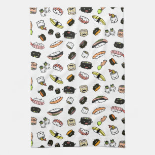Sushi-Charakter-Muster Handtuch