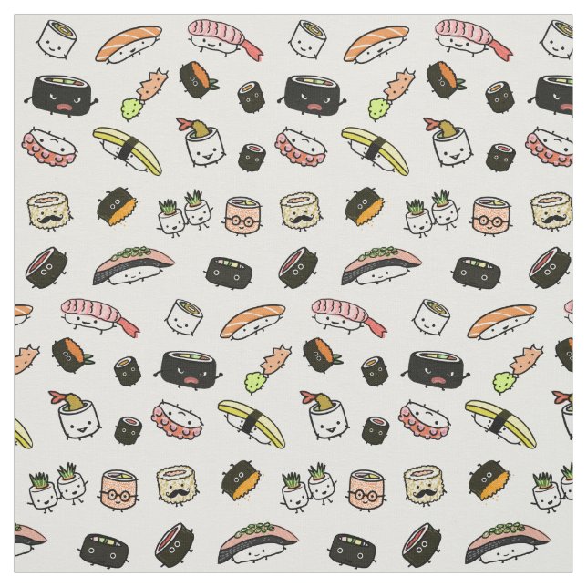Sushi-Charakter-Muster Stoff (Muster)