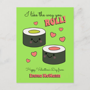 Sushi Classroom Valentine Friendship Carte enfant
