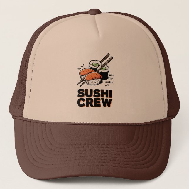 Sushi Crew Truckerkappe (Vorderseite)