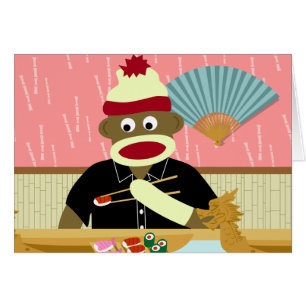 Sushi de singe de chaussette