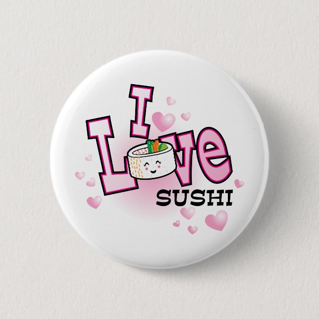 Sushi der Liebe I Button (Vorderseite)