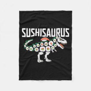Sushi-Dinosaur T-Rex Japanisches Essen Lustige Sus Fleecedecke
