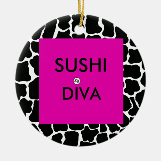 Sushi Diva Ornament von Zan Hanhof (Vorne)