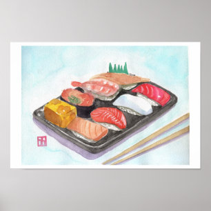 Sushi-Druck Poster