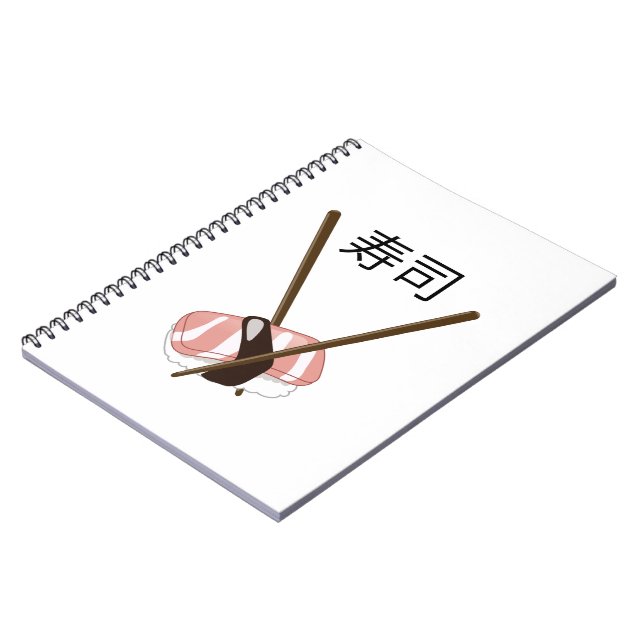 Sushi-Essstäbchen Notizblock (Linke Seite)