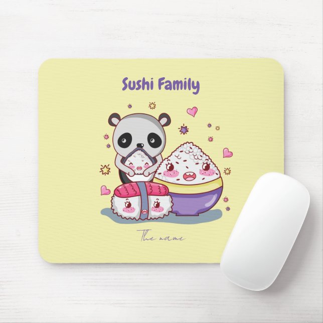 Sushi Family Mousepad (Mit Mouse)