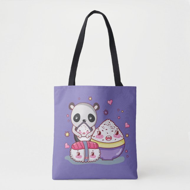 Sushi Find Rolls Kawaii Sushi sac fourre-tout (Devant)