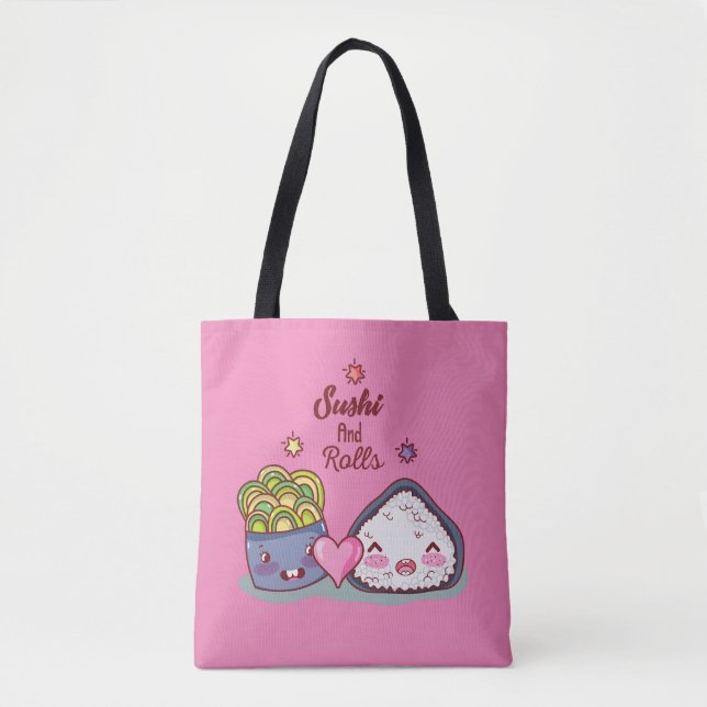 Sushi Find Rolls Kawaii Sushi Tasche (Vorderseite)