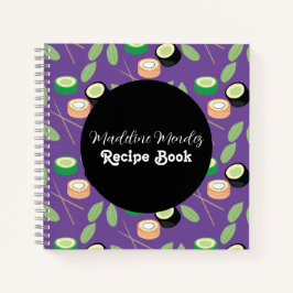 Sushi Food Koch Cook Rezept Notebook Notizbuch