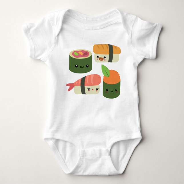 Sushi-Freunde Baby Strampler (Vorderseite)