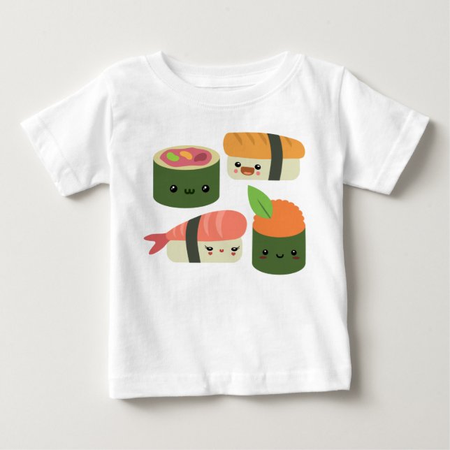 Sushi-Freunde Baby T-shirt (Vorderseite)
