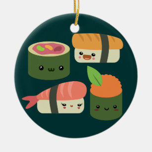 Sushi-Freunde Keramik Ornament
