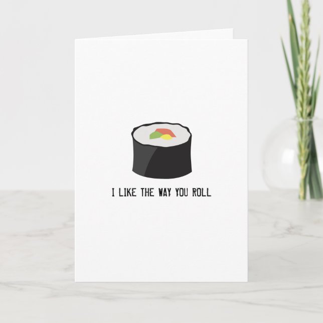 SUSHI GREETING CARD KARTE (Vorderseite)