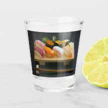 Sushi Harmony Glass – Japanese Food Art by SUSHIMI