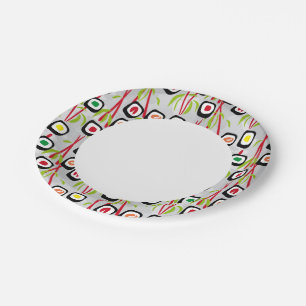Sushi-Hintergrund Pappteller
