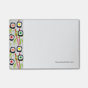 Sushi-Hintergrund Post-it Klebezettel