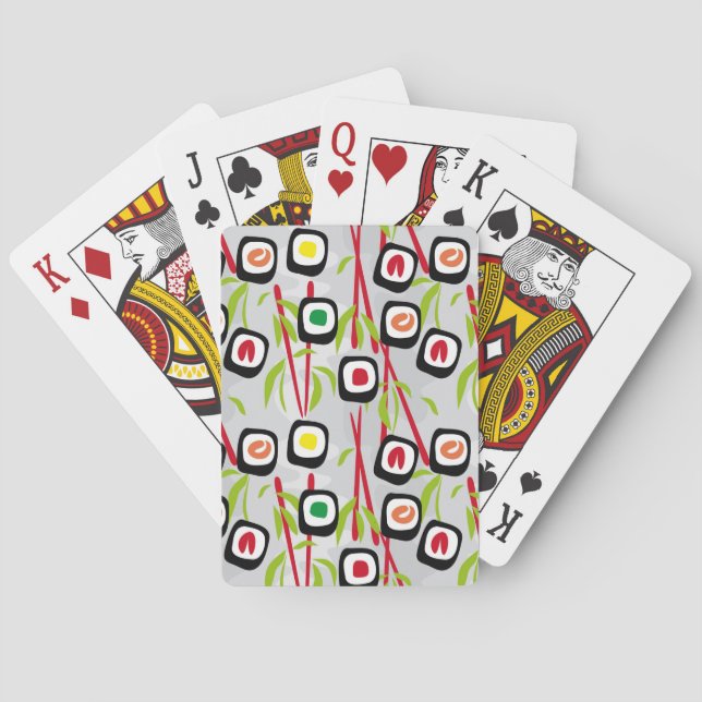 Sushi Hintergrund Spielkarten (Rückseite)