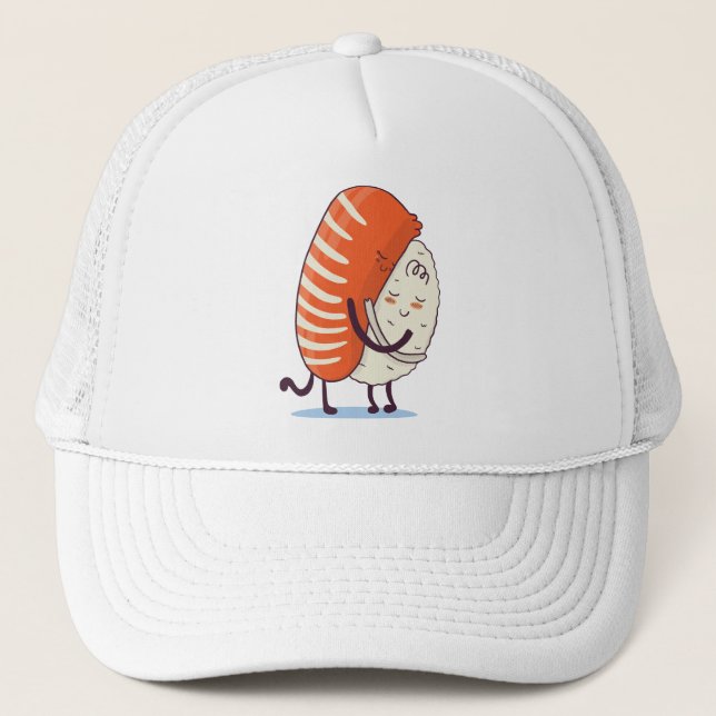 Sushi Hug Niedlich Kawaii Japanisch Truckerkappe (Vorderseite)