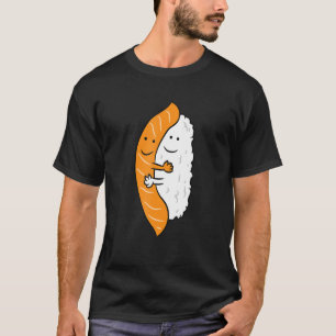 Sushi Hugging Lmon Niedlich Japanisch Sushi T-Shirt
