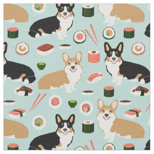 Sushi-Hunde Stoff
