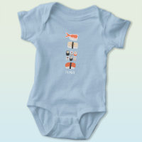 Sushi Individuelle Name Baby Bodysuit
