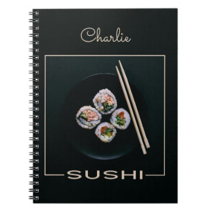 Sushi-individuelle Name-Notebook Notizblock