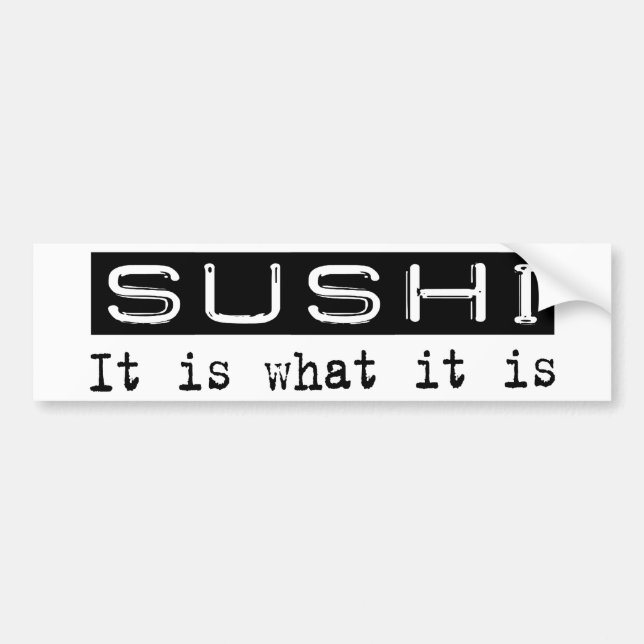 Sushi ist es autoaufkleber (Vorne)