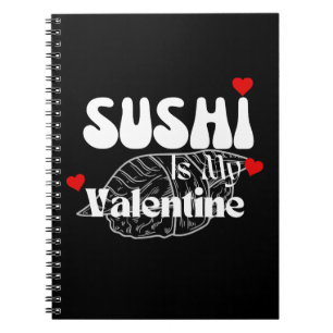 Sushi ist mein Valentine Notizblock