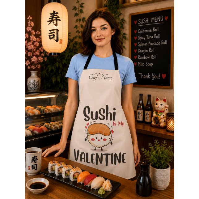 Sushi ist mein Valentine Schürze (Von Creator hochgeladen)