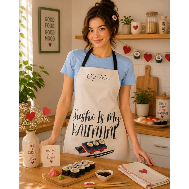 Sushi ist mein Valentine Schürze (Von Creator hochgeladen)