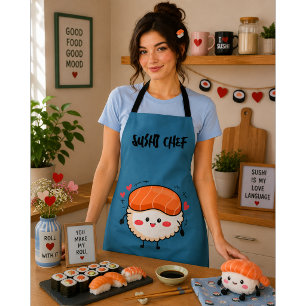 Sushi ist mein Valentinstag  Schürze
